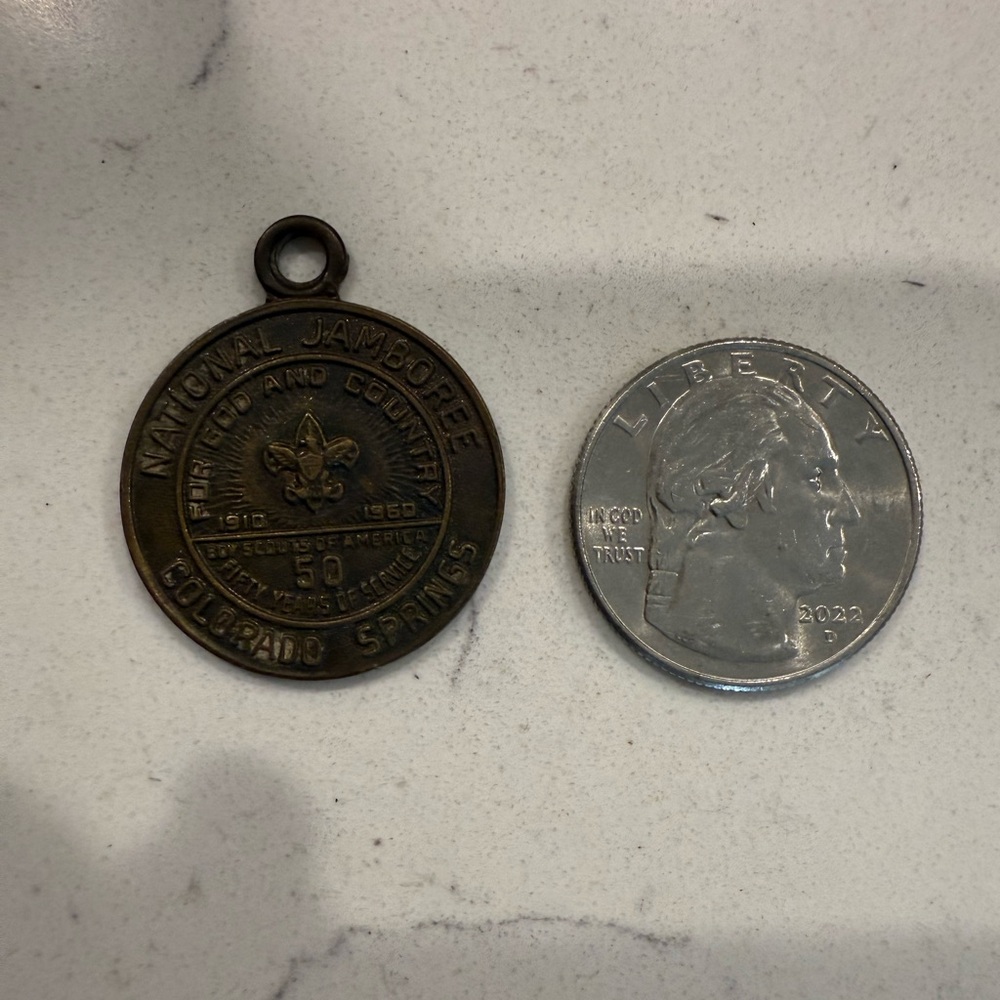 Vintage 1910-1960 Boy Scouts National Jamboree Medal Colorado Springs 50 Years